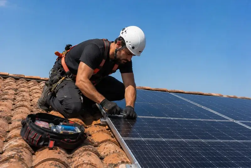 Maintenance et monitoring de panneaux solaires à Garrey